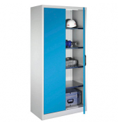 Stahlschrank 08921-00 S10110 lichtblau, lichtgrau 93,0 x 50,0 x 195,0 cm, aufgebaut